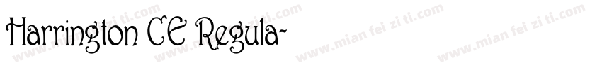 Harrington CE Regula字体转换
